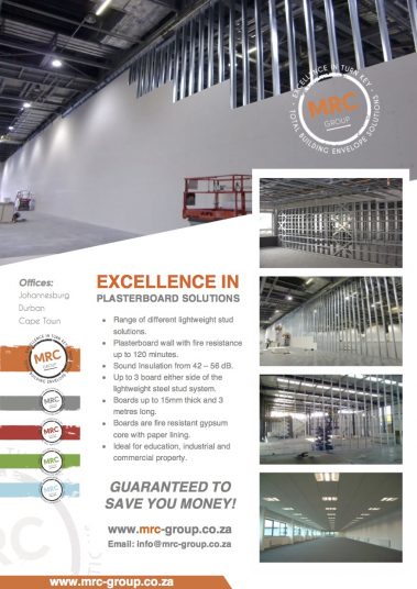 Excellence in Plasterboard Lightweight Stud Wall Solutions