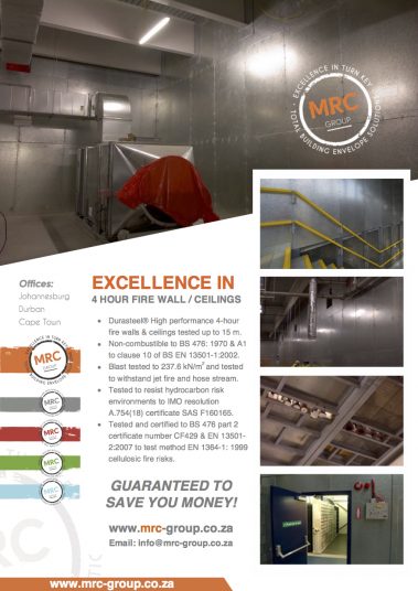 Excellence in up to 4 Hour Fire Wall & Ceilings up to 15 metres high